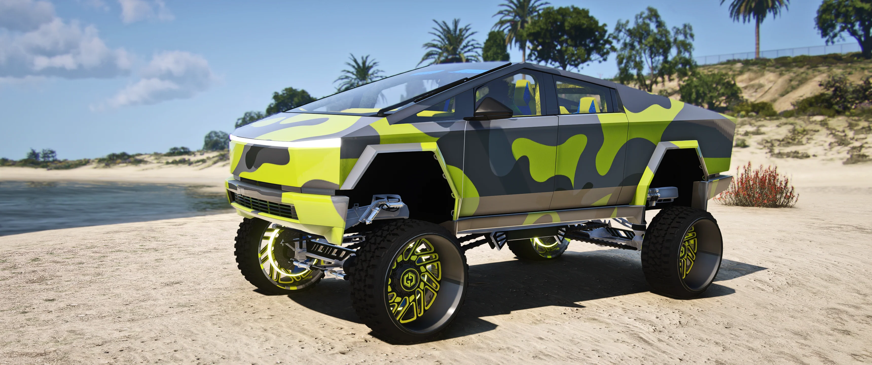 (Debadged) Tesla Cyber Track Sema