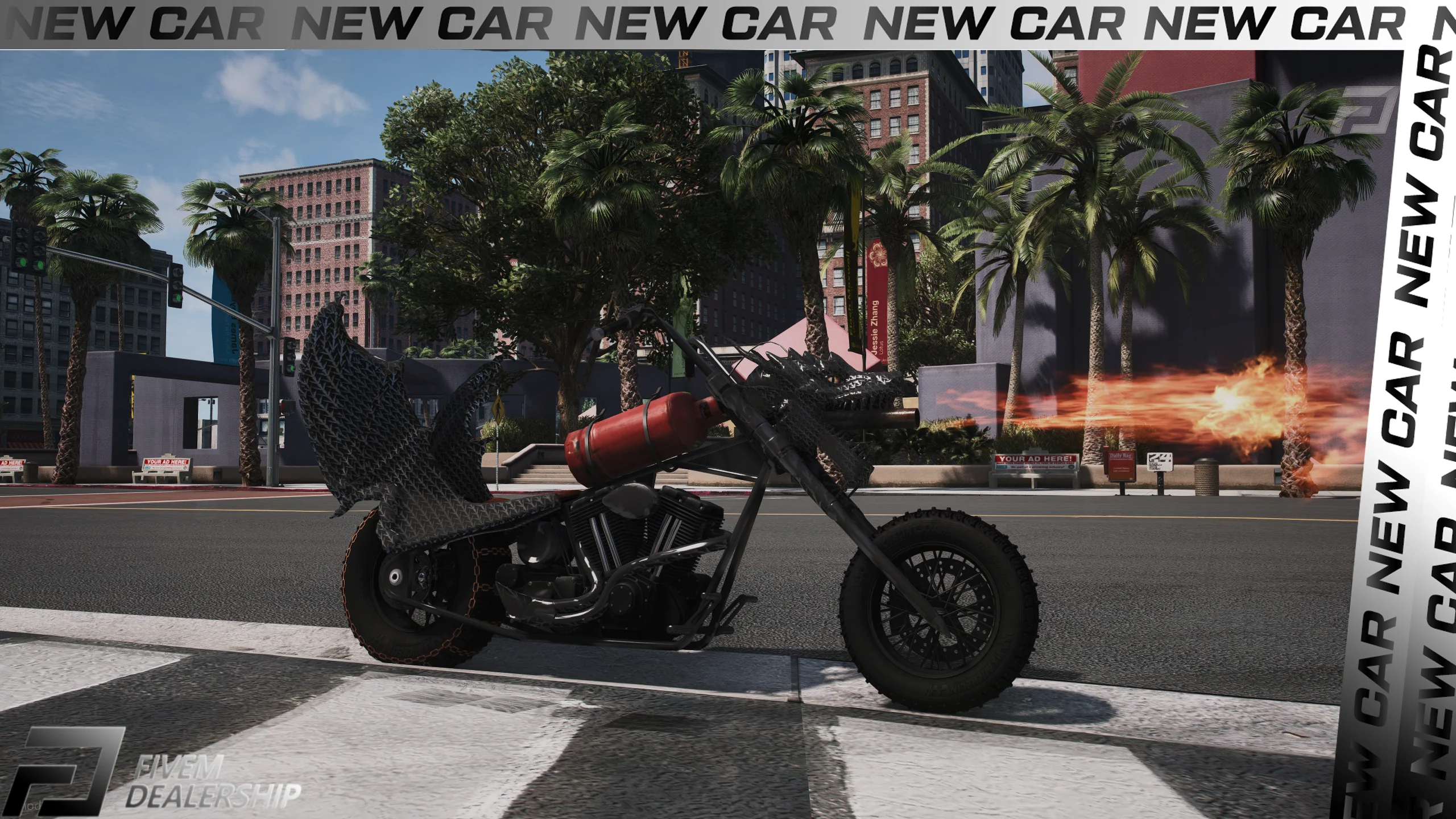 (Lore Friendly) Flame Thrower Bike